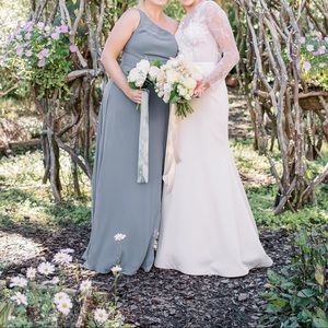 one shoulder bridesmaid / formal / maxi dress